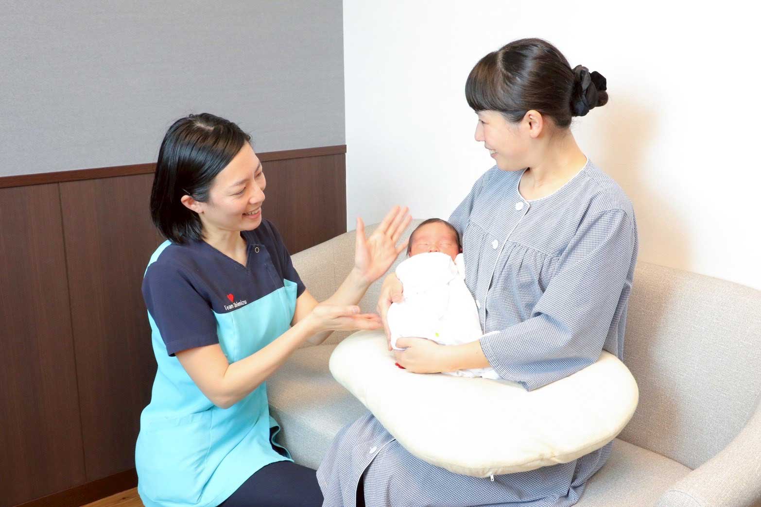 入院中の過ごし方 授乳指導